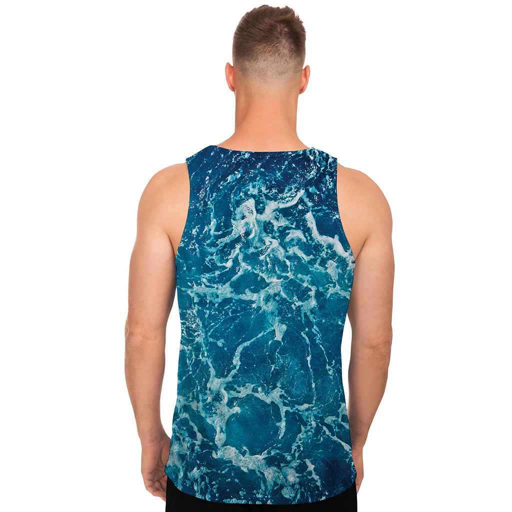 Ocean Surface Print Men's Tank Top