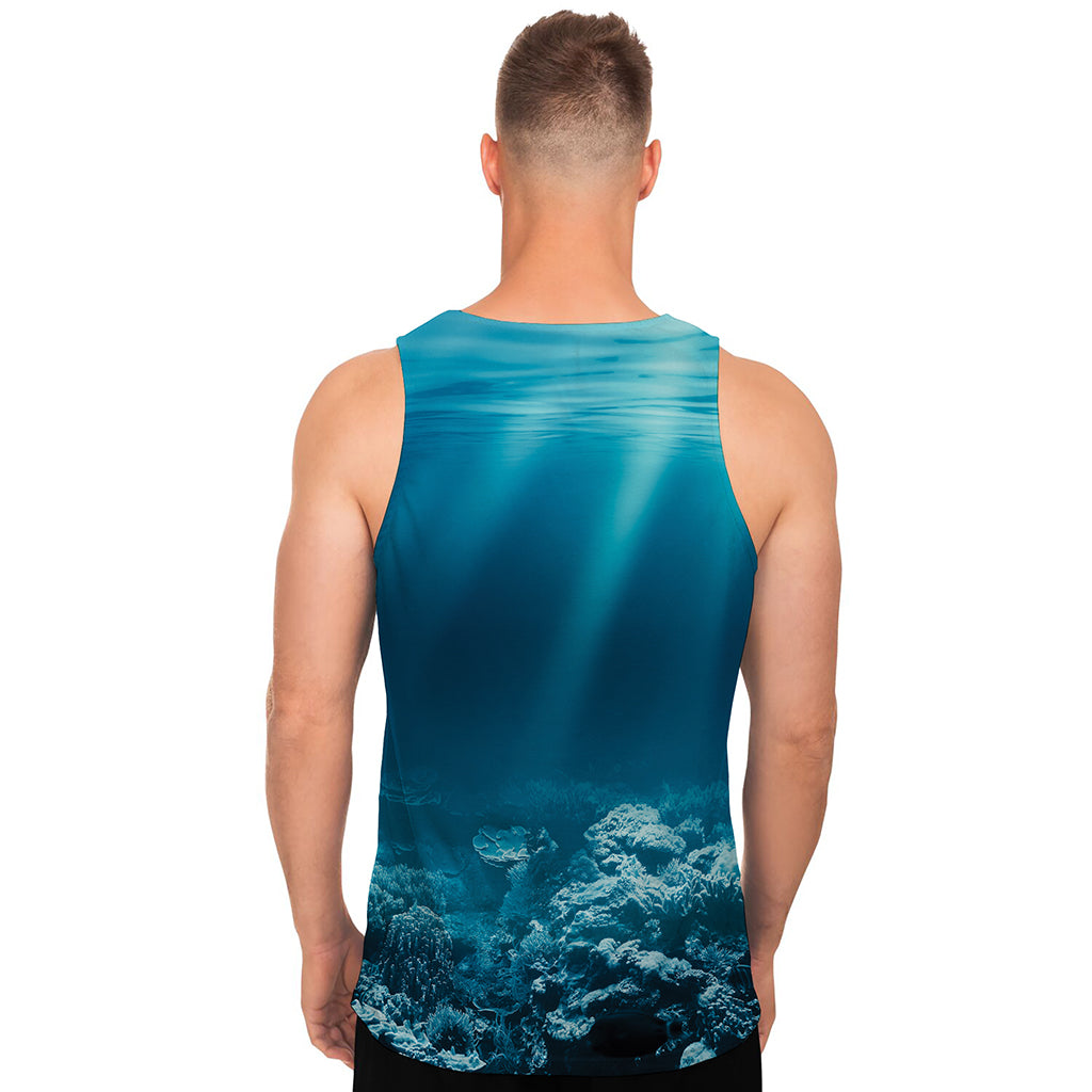 Ocean Underwater Print Men's Tank Top