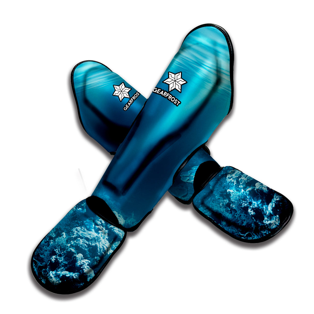 Ocean Underwater Print Muay Thai Shin Guard