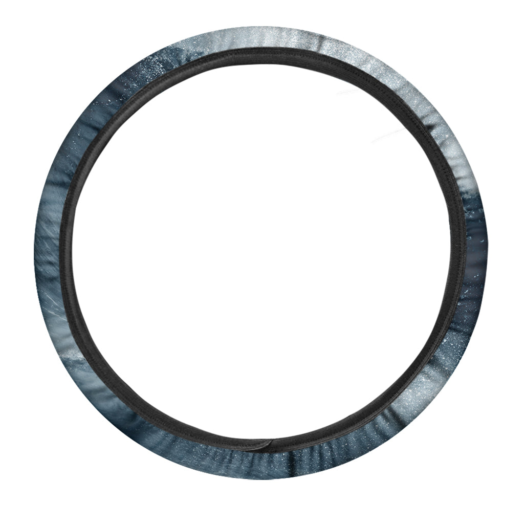 Ocean Wave Print Car Steering Wheel Cover