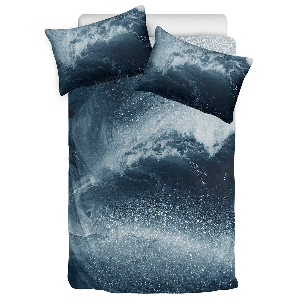Ocean Wave Print Duvet Cover Bedding Set