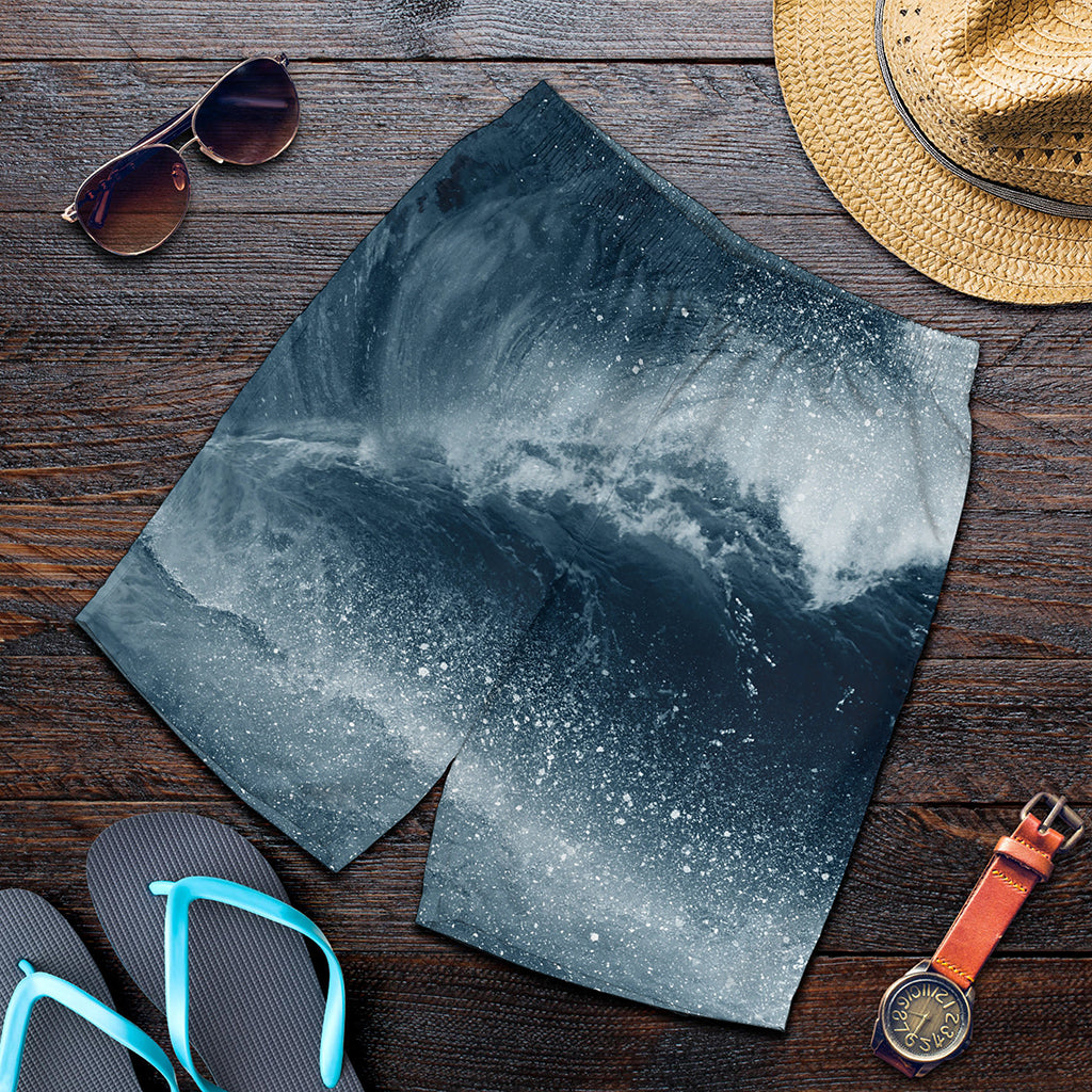 Ocean Wave Print Men's Shorts