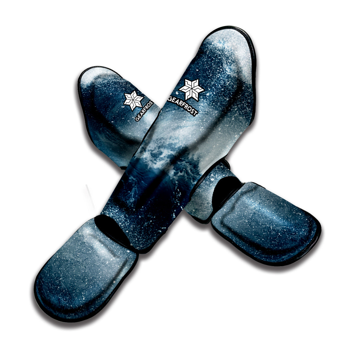 Ocean Wave Print Muay Thai Shin Guard