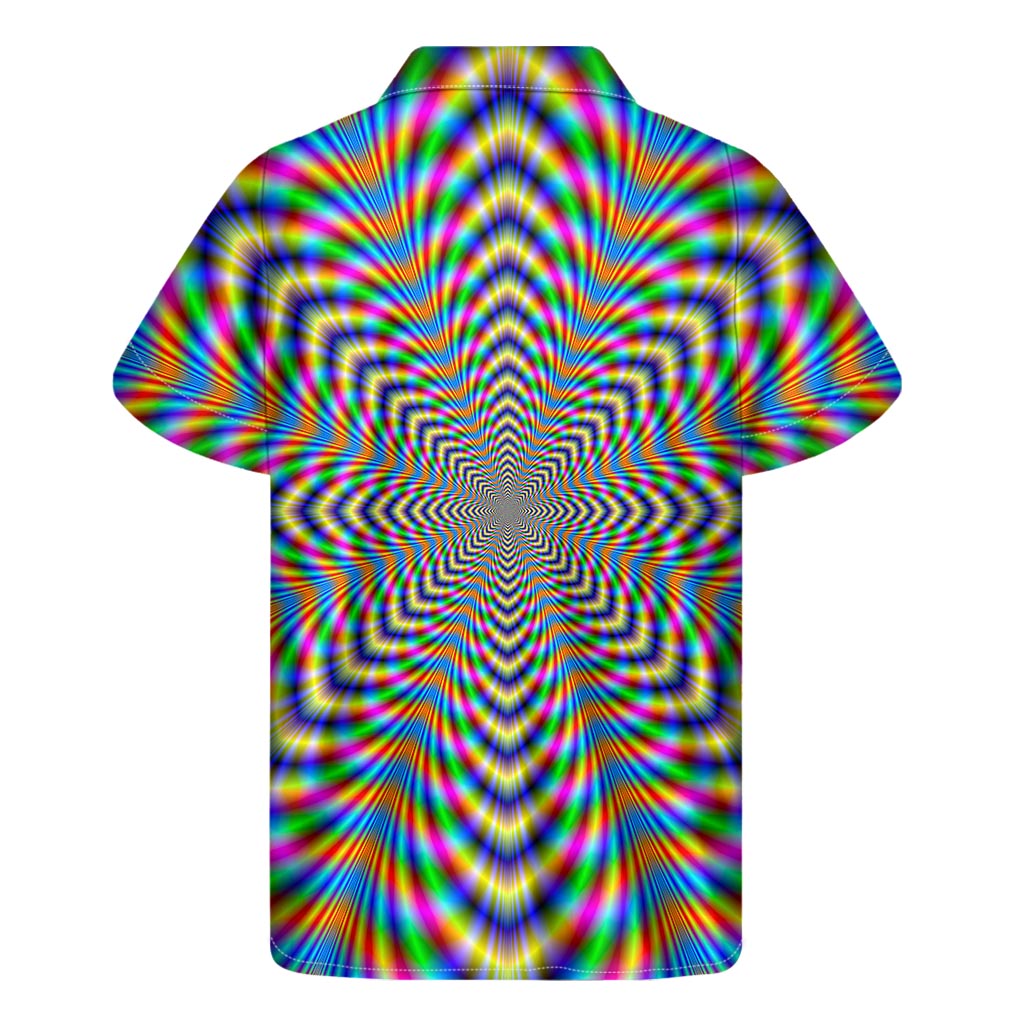 Octagonal Psychedelic Optical Illusion Men's Short Sleeve Shirt