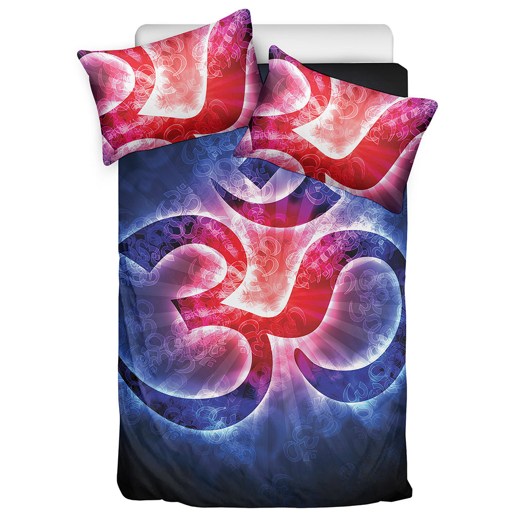 Om Sign Print Duvet Cover Bedding Set
