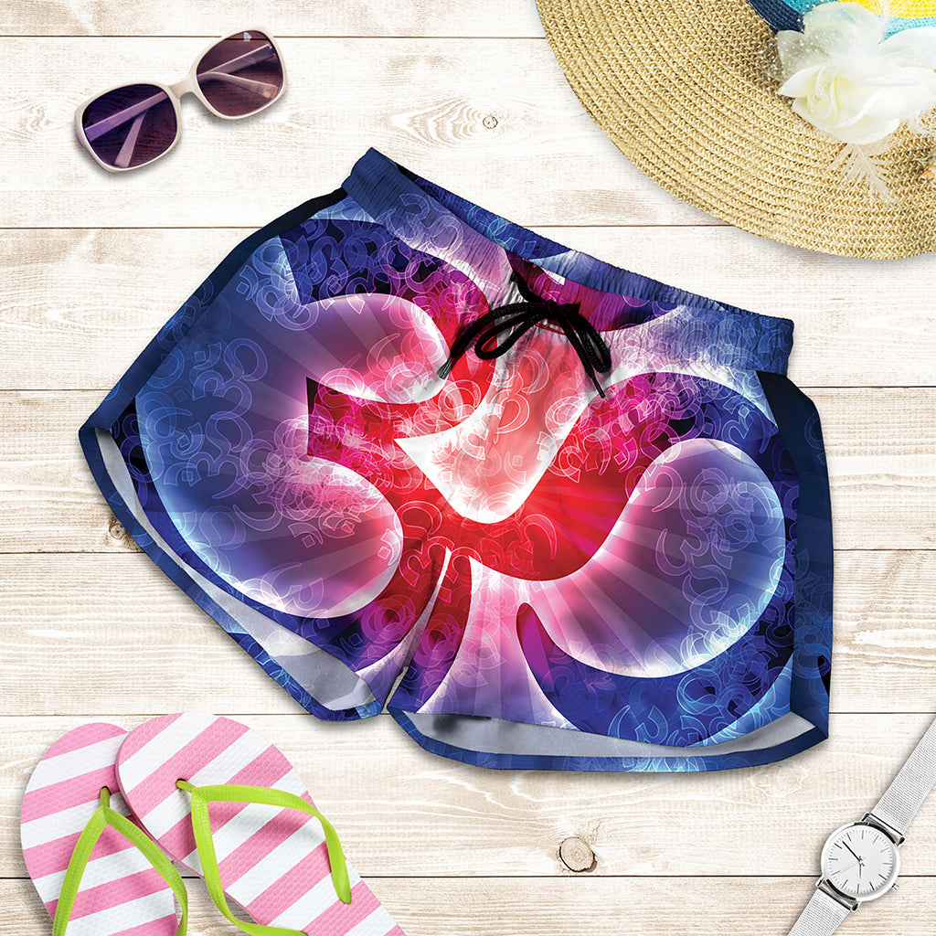 Om Sign Print Women's Shorts