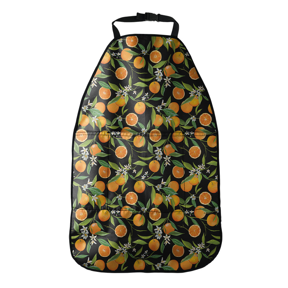 Orange Fruit Pattern Print Car Seat Organizers