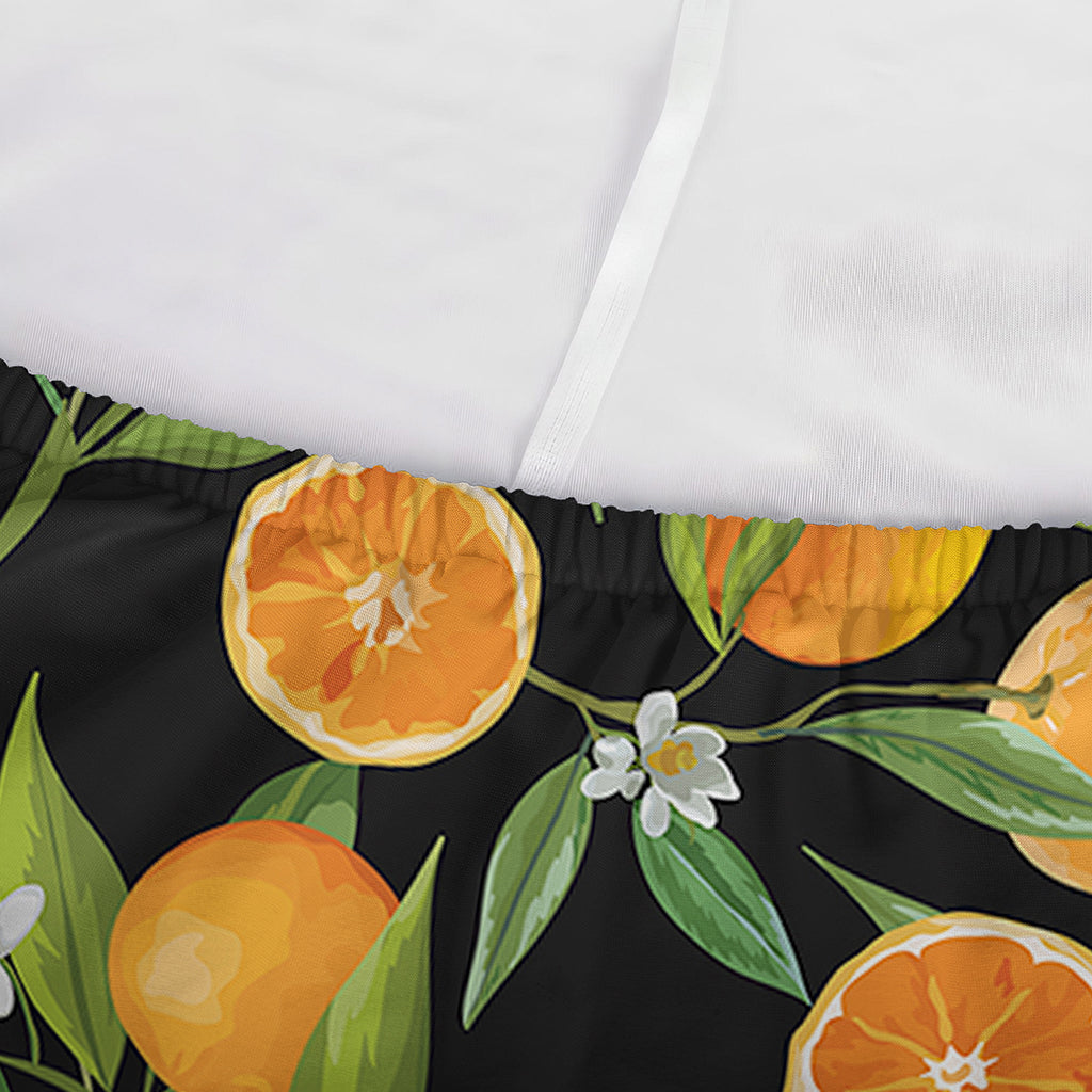 Orange Fruit Pattern Print Sofa Cover