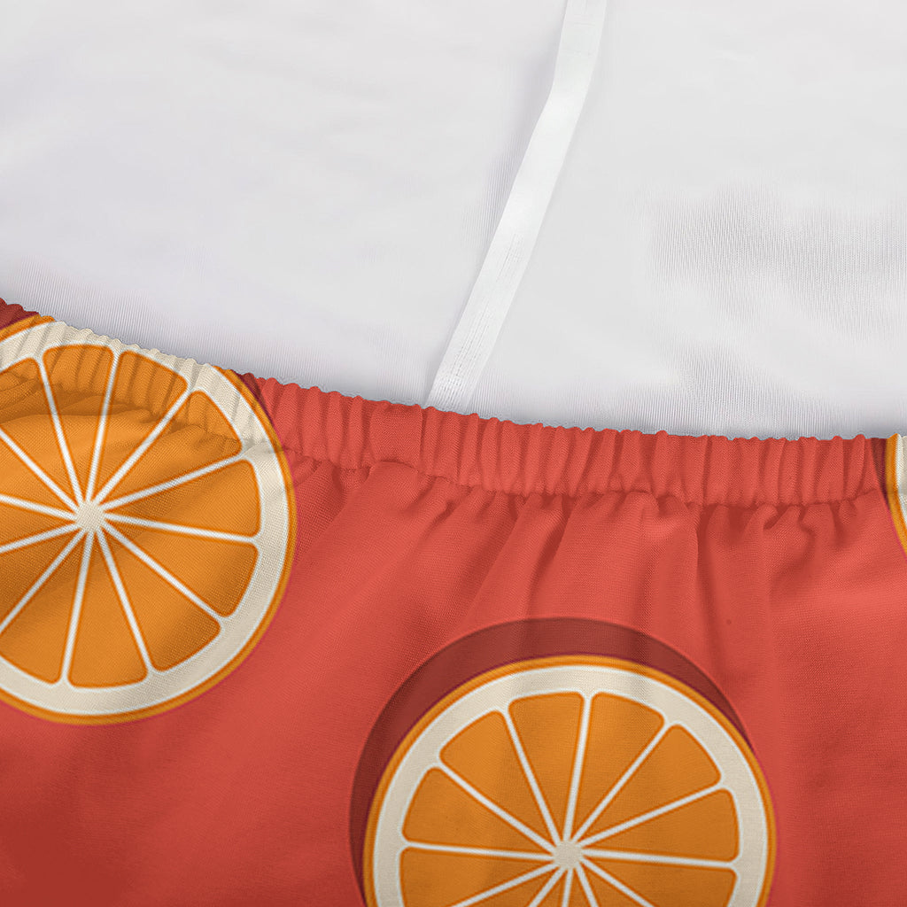 Orange Slices Pattern Print Sofa Cover