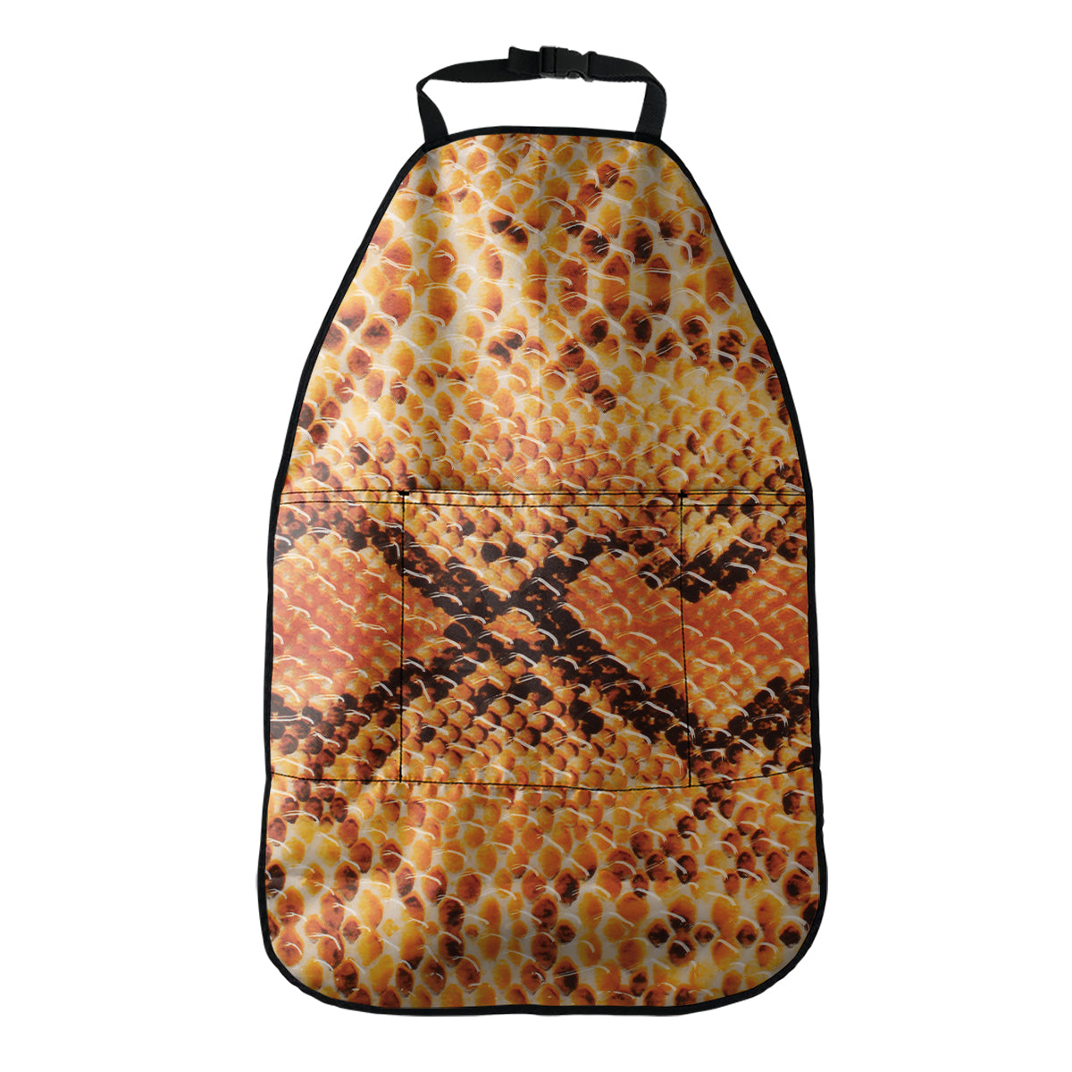 Orange Snakeskin Print Car Seat Organizers