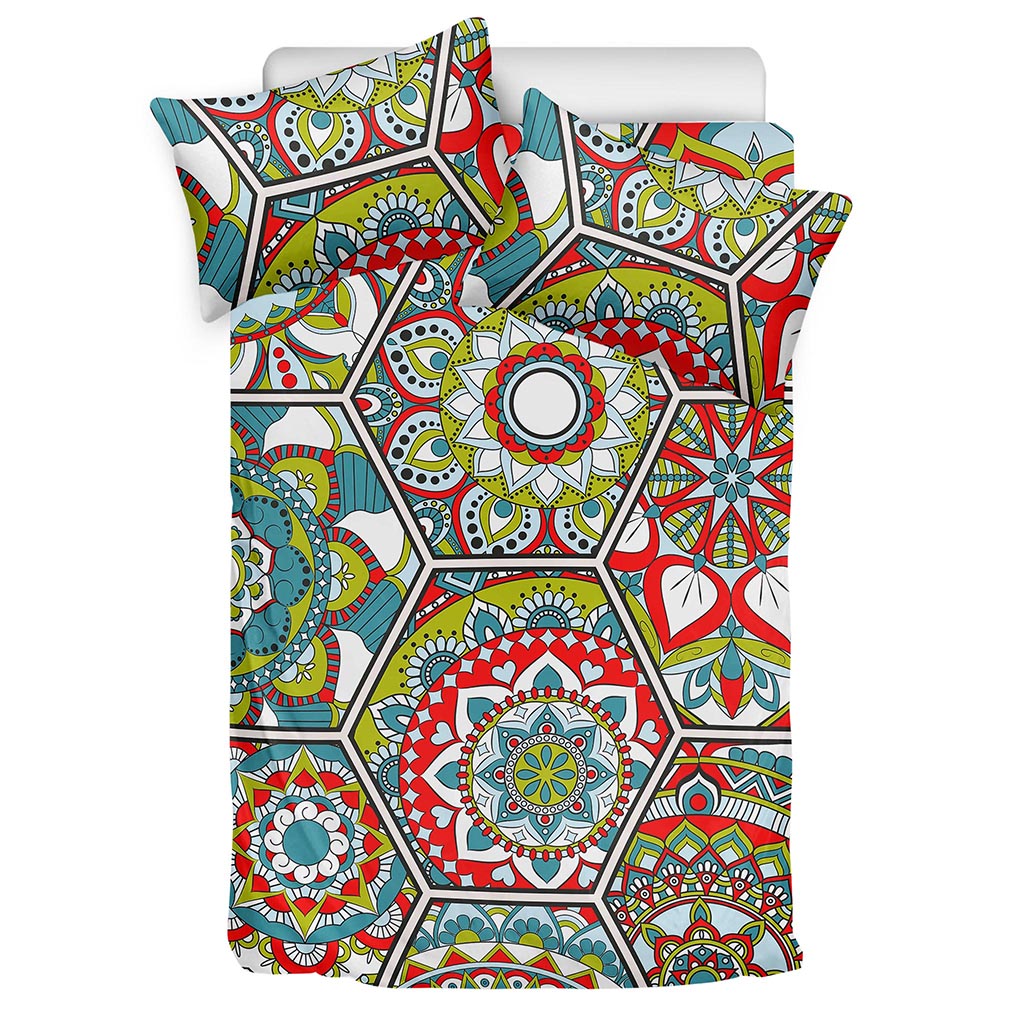 Oriental Mandala Bohemian Pattern Print Duvet Cover Bedding Set