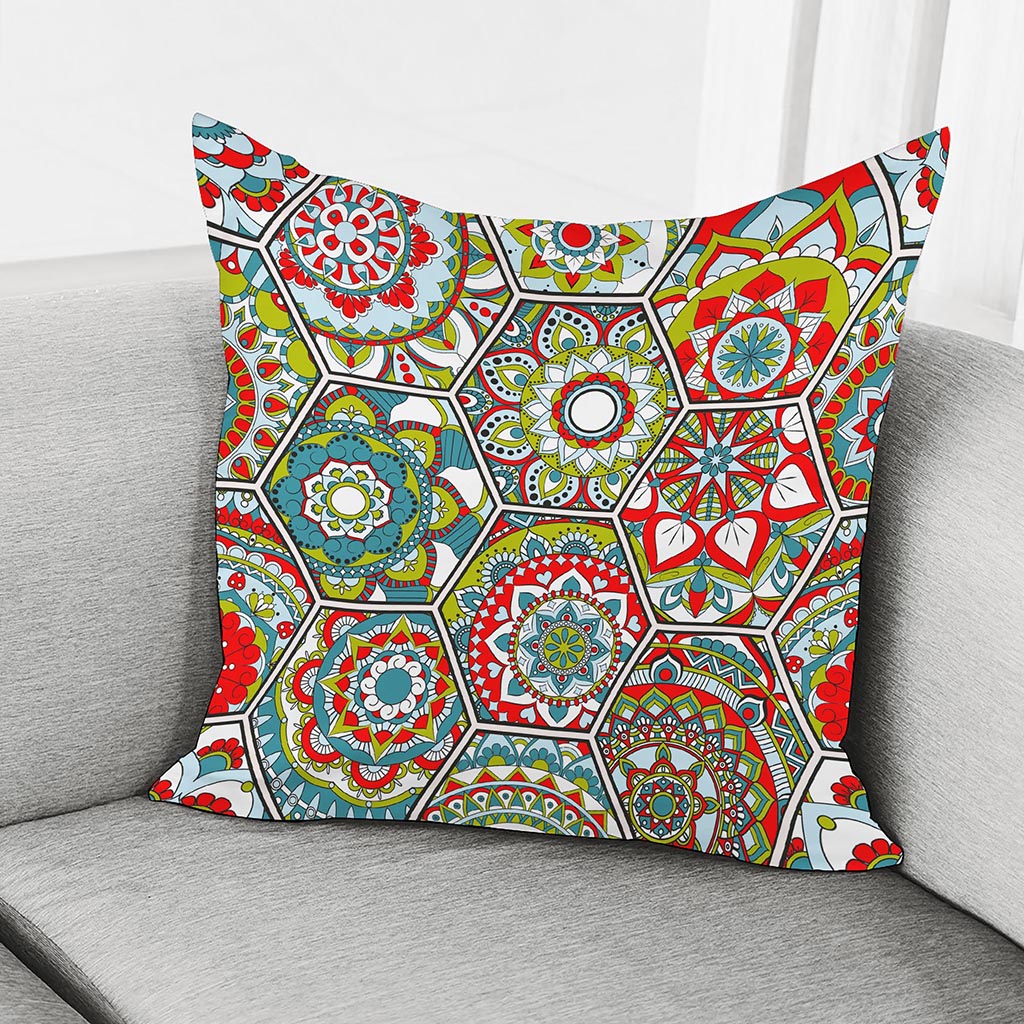 Oriental Mandala Bohemian Pattern Print Pillow Cover