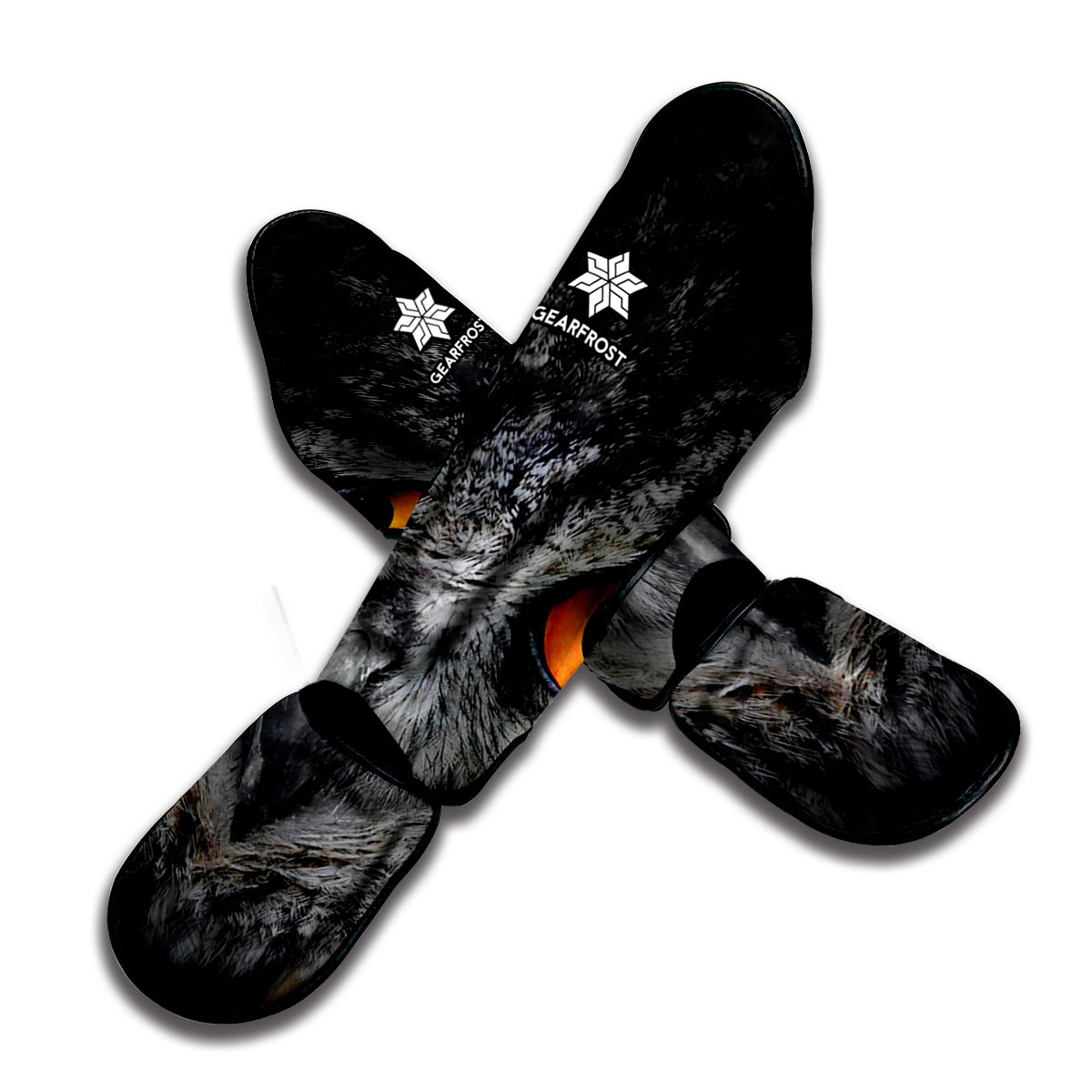 Owl Eyes Print Muay Thai Shin Guard