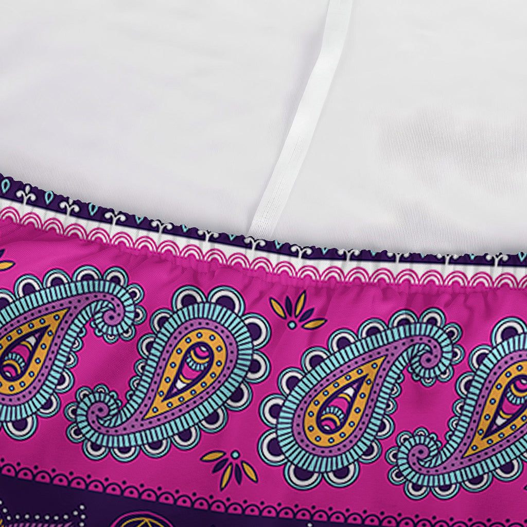 Paisley Elephant Hamsa Pattern Print Sofa Cover