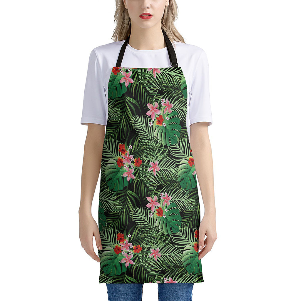 Palm Hawaiian Tropical Pattern Print Apron
