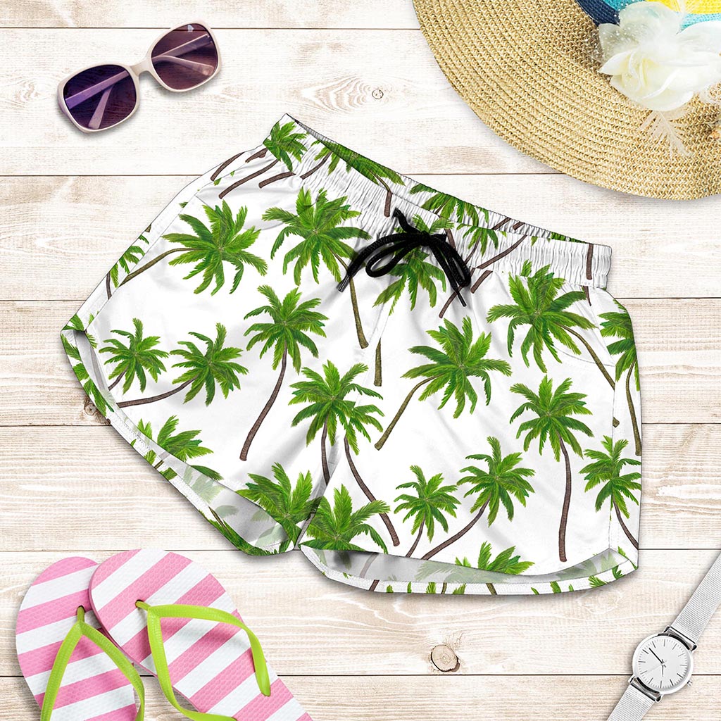 Palm Tree Pattern Print Women's Shorts