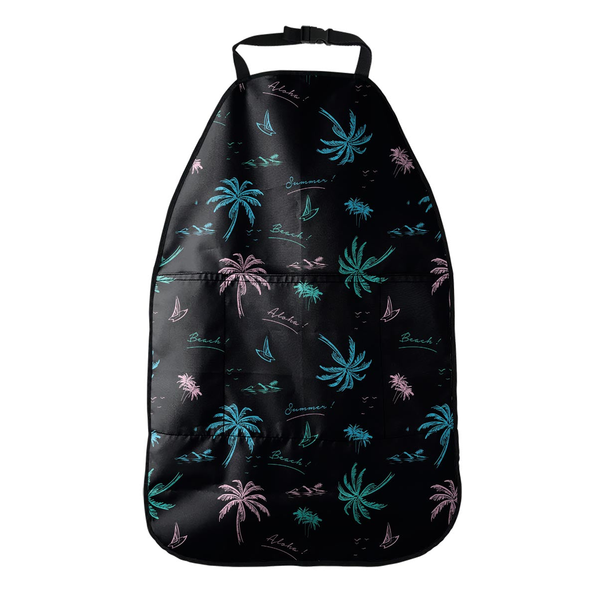 Palm Tree Summer Beach Pattern Print Car Seat Organizers