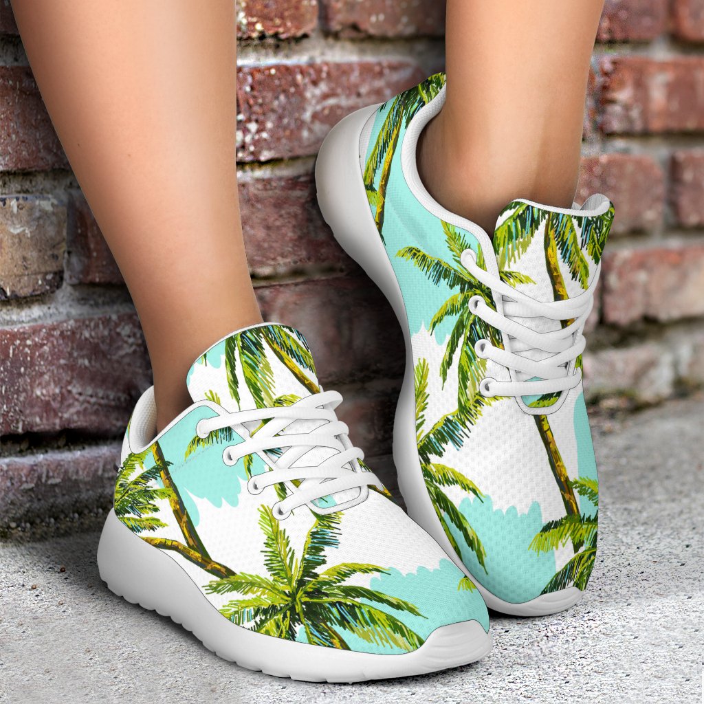 Palm Tree Tropical Pattern Print Sport Shoes GearFrost