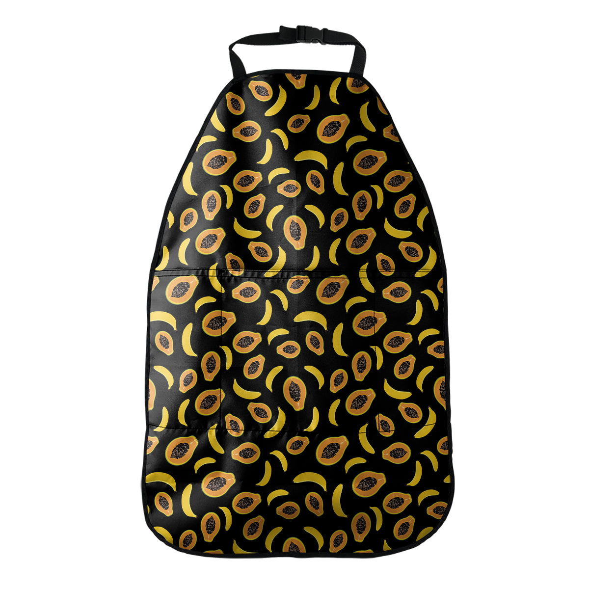 Papaya And Banana Pattern Print Car Seat Organizers