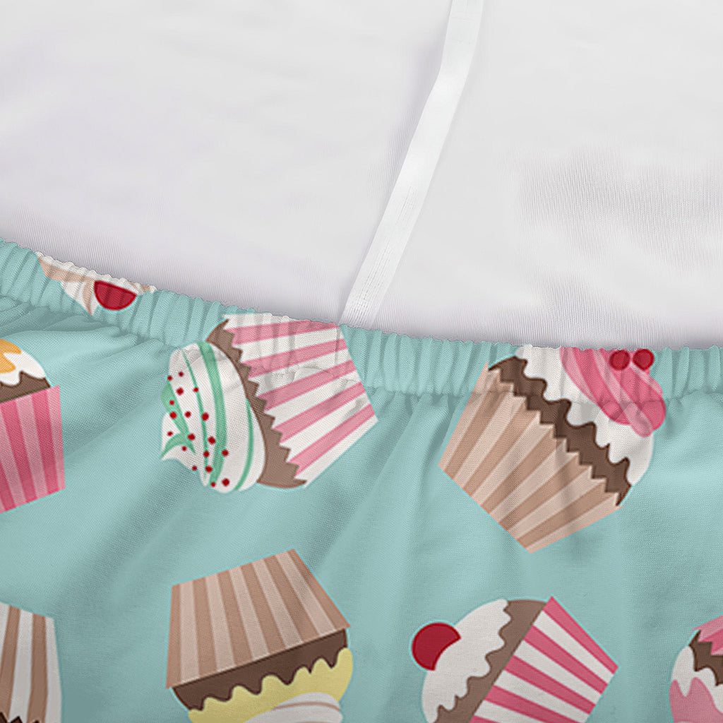 Pastel Cupcake Pattern Print Sofa Cover