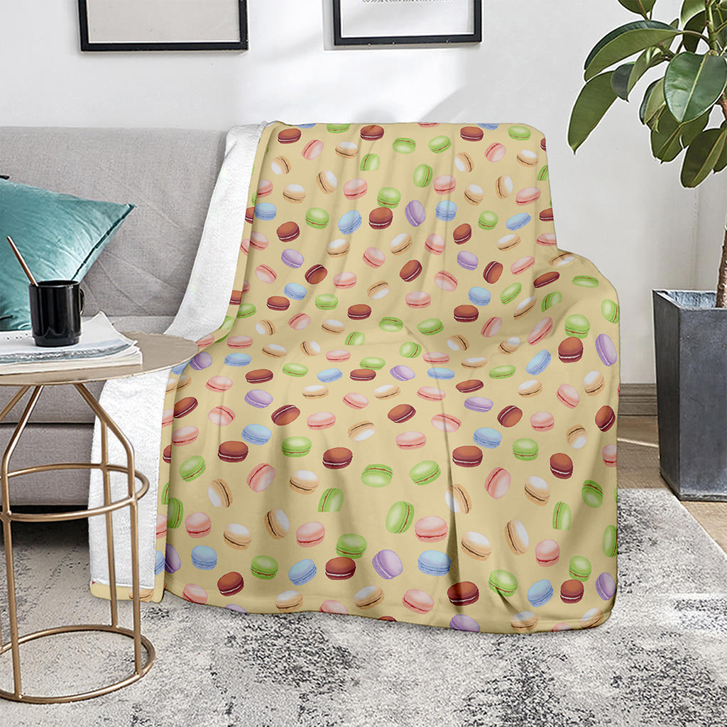 Pastel Macaron Pattern Print Blanket
