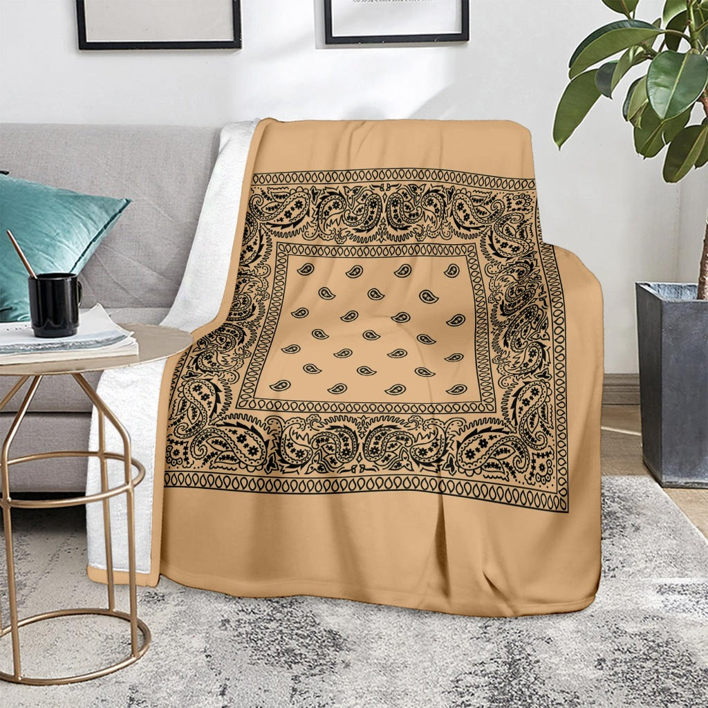 Pastel Orange Bandana Blanket