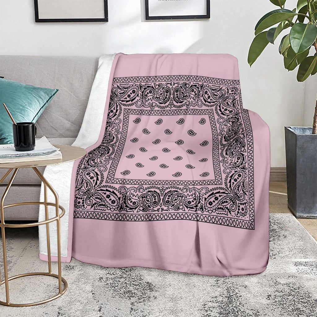 Pastel Pink Bandana Blanket