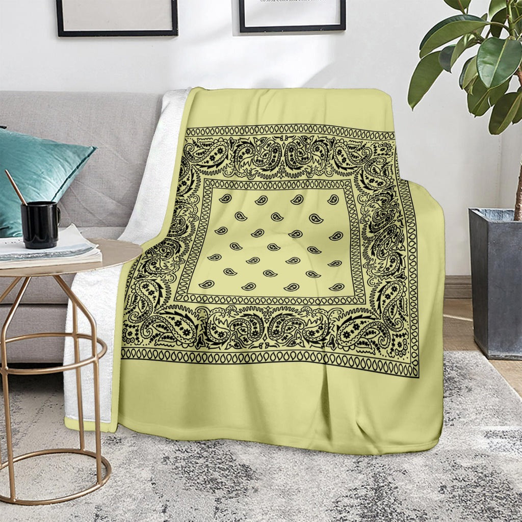 Pastel Yellow Bandana Blanket