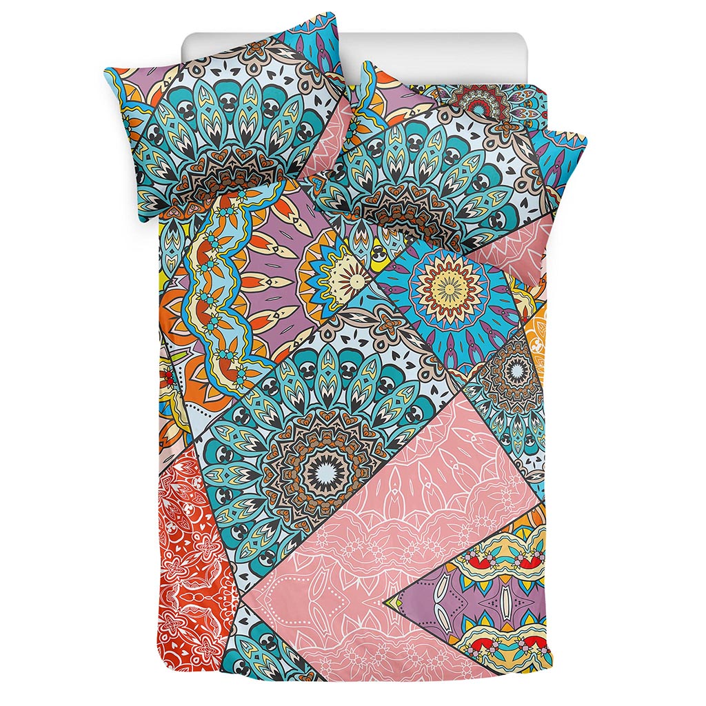 Patchwork Mandala Bohemian Pattern Print Duvet Cover Bedding Set