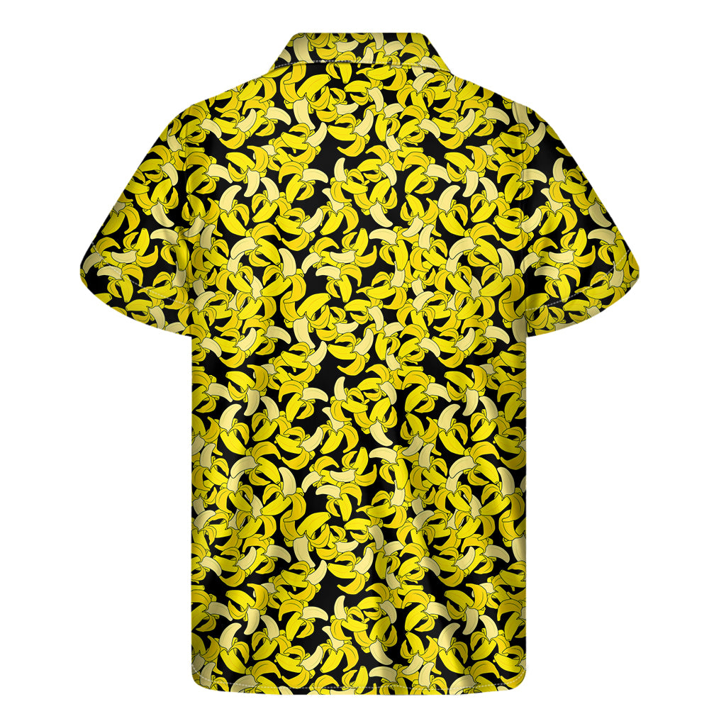 Peeled Banana Pattern Print Men's Short Sleeve Shirt