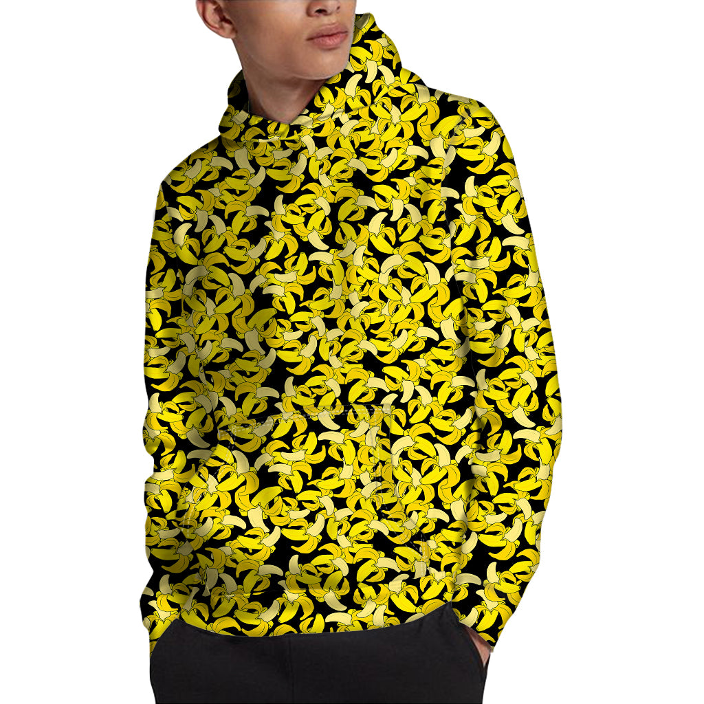 Peeled Banana Pattern Print Pullover Hoodie