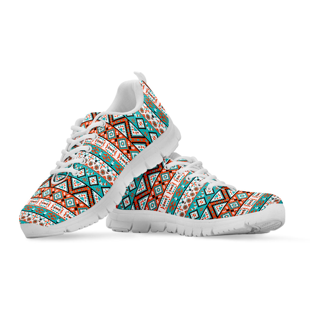 Pendleton Navajo Geometric Pattern Print White Sneakers