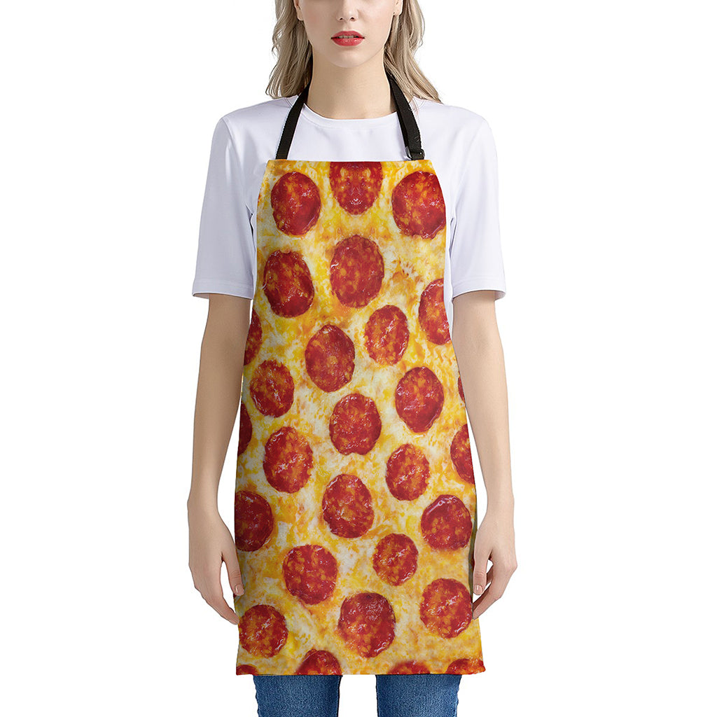 Pepperoni Pizza Print Apron