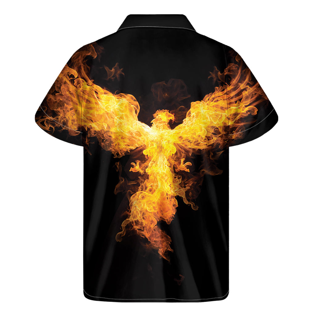 Phoenix Firebird Print Men's Short Sleeve Shirt