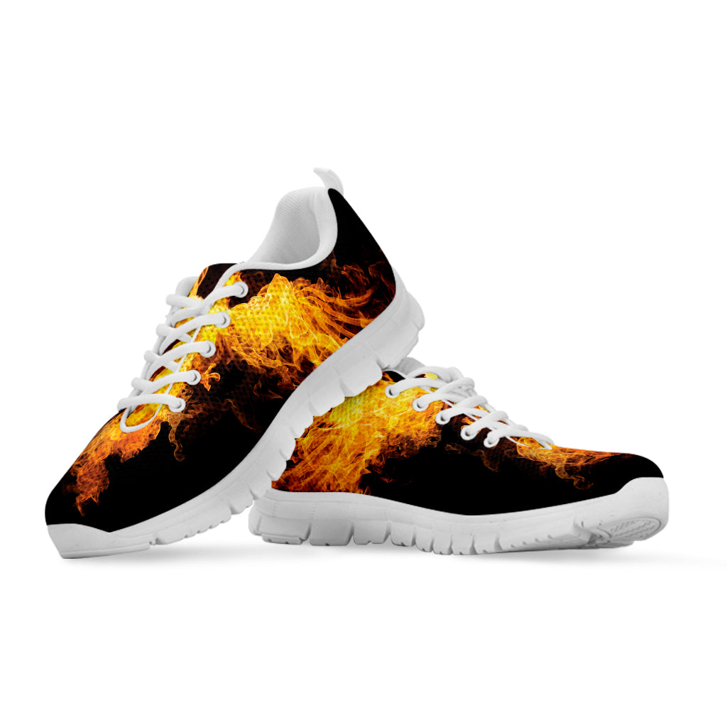 Phoenix Firebird Print White Sneakers