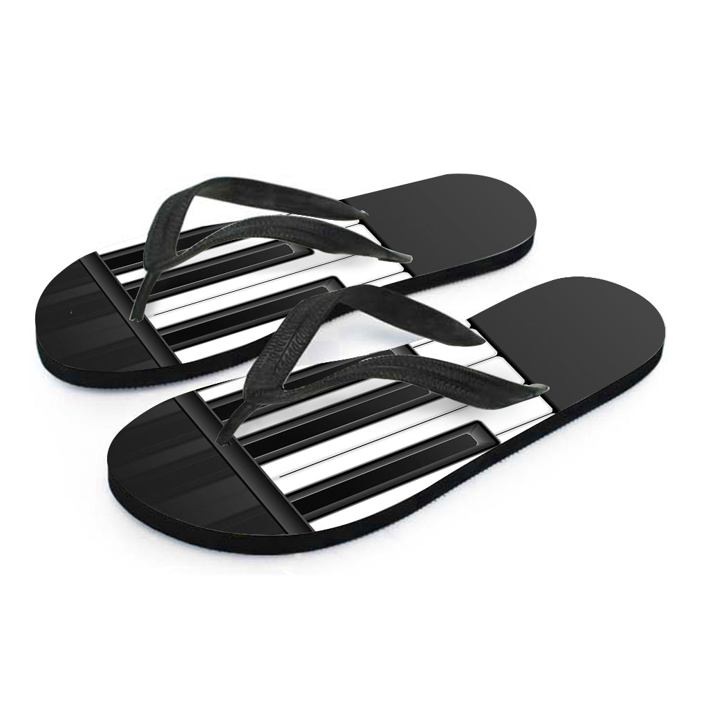Piano Keyboard Print Flip Flops