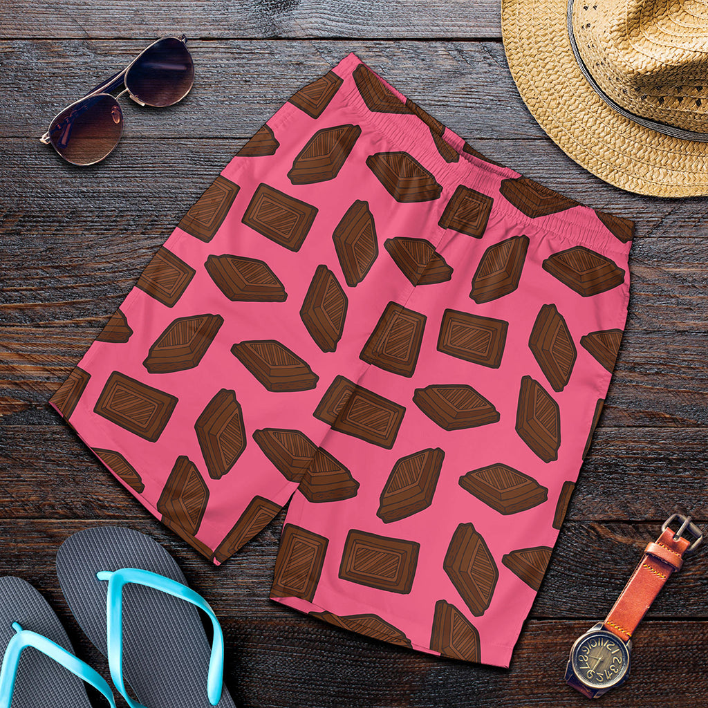 Pieces of Chocolate Pattern Print Men's Shorts