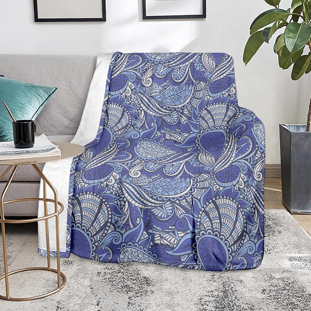 Pigeon Floral Bohemian Pattern Print Blanket