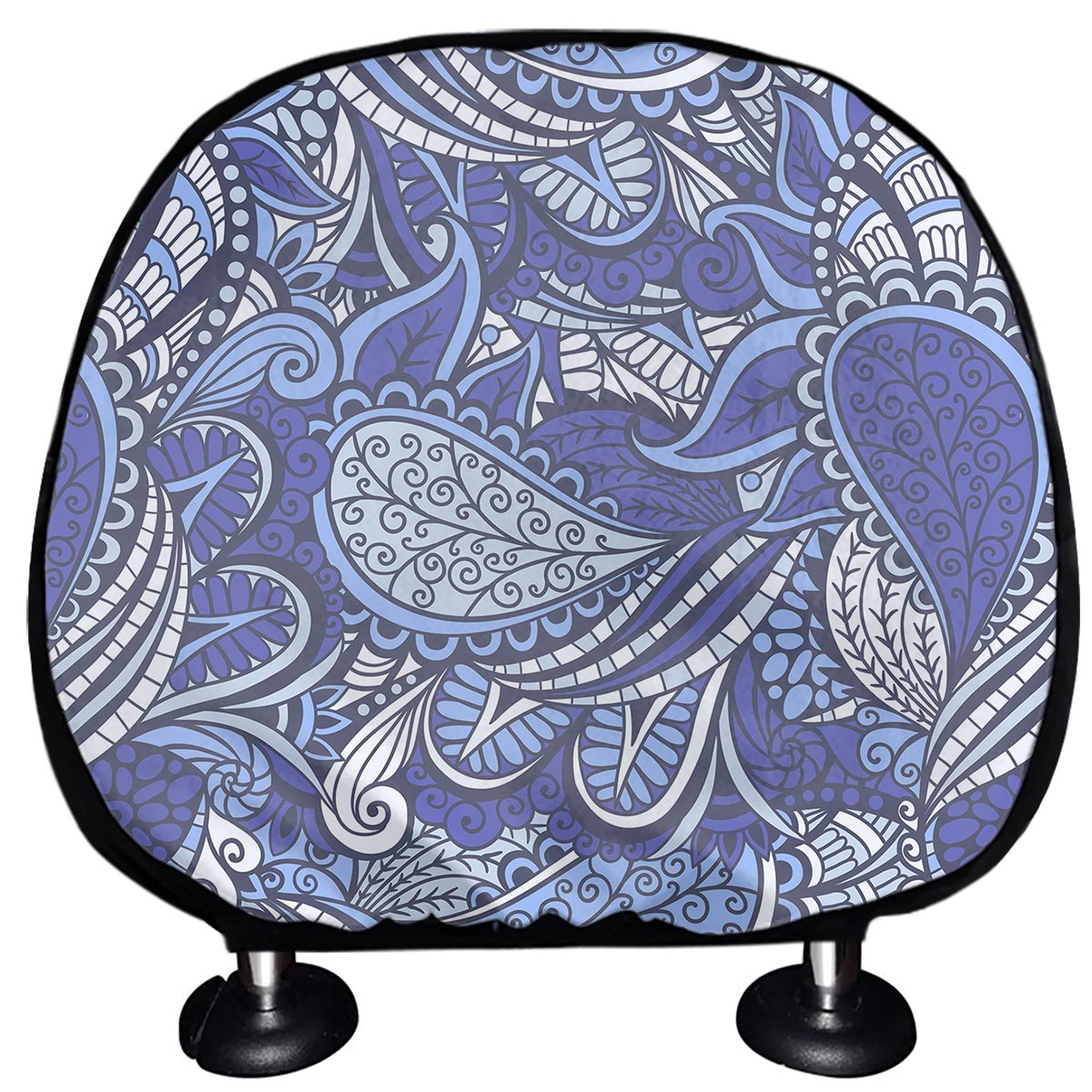 Pigeon Floral Bohemian Pattern Print Car Headrest Covers