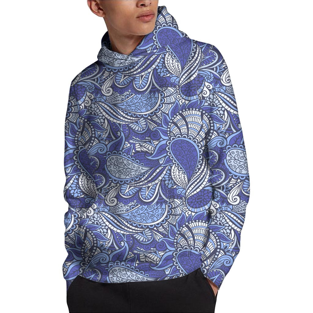 Pigeon Floral Bohemian Pattern Print Pullover Hoodie