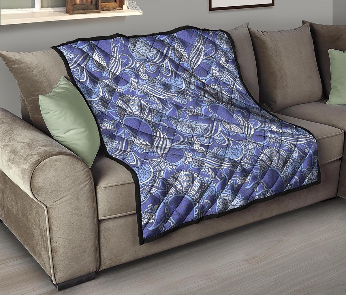 Pigeon Floral Bohemian Pattern Print Quilt