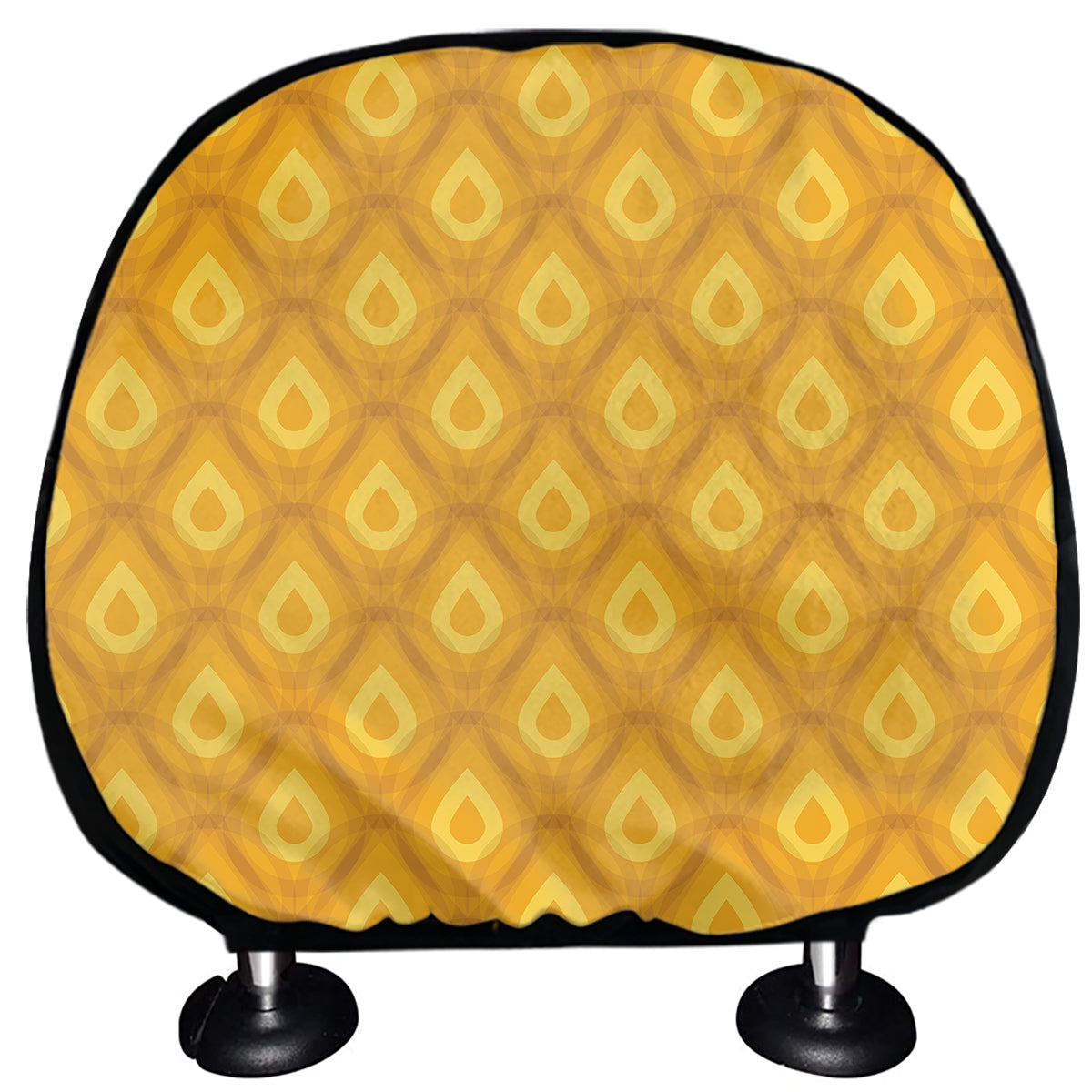 Pineapple Print Car Headrest Covers