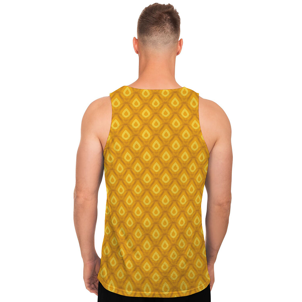 Pineapple Print Men's Tank Top