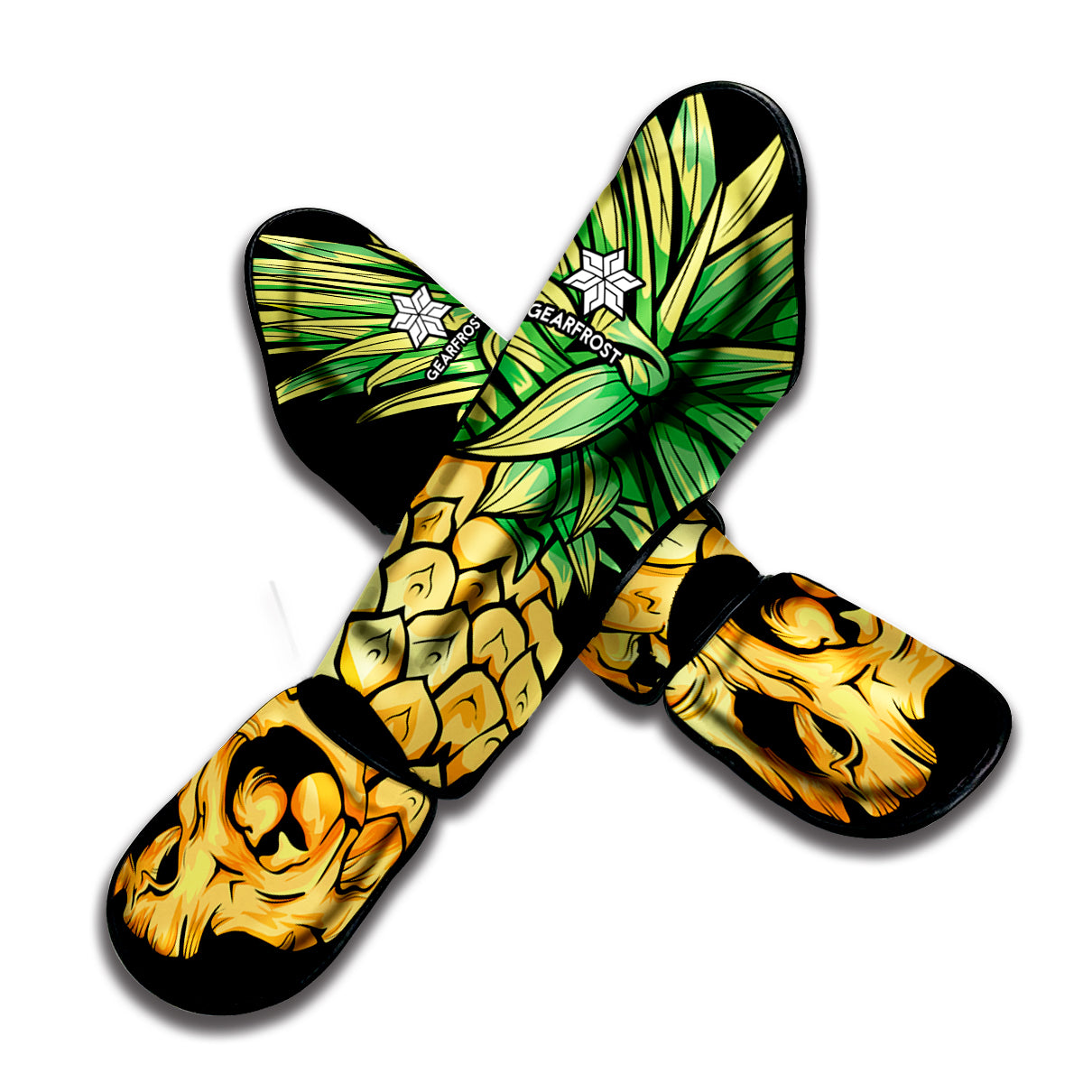 Pineapple Skull Print Muay Thai Shin Guard