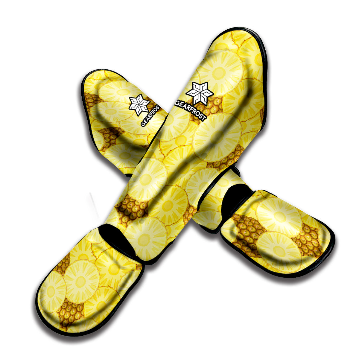 Pineapple Slices Pattern Print Muay Thai Shin Guard