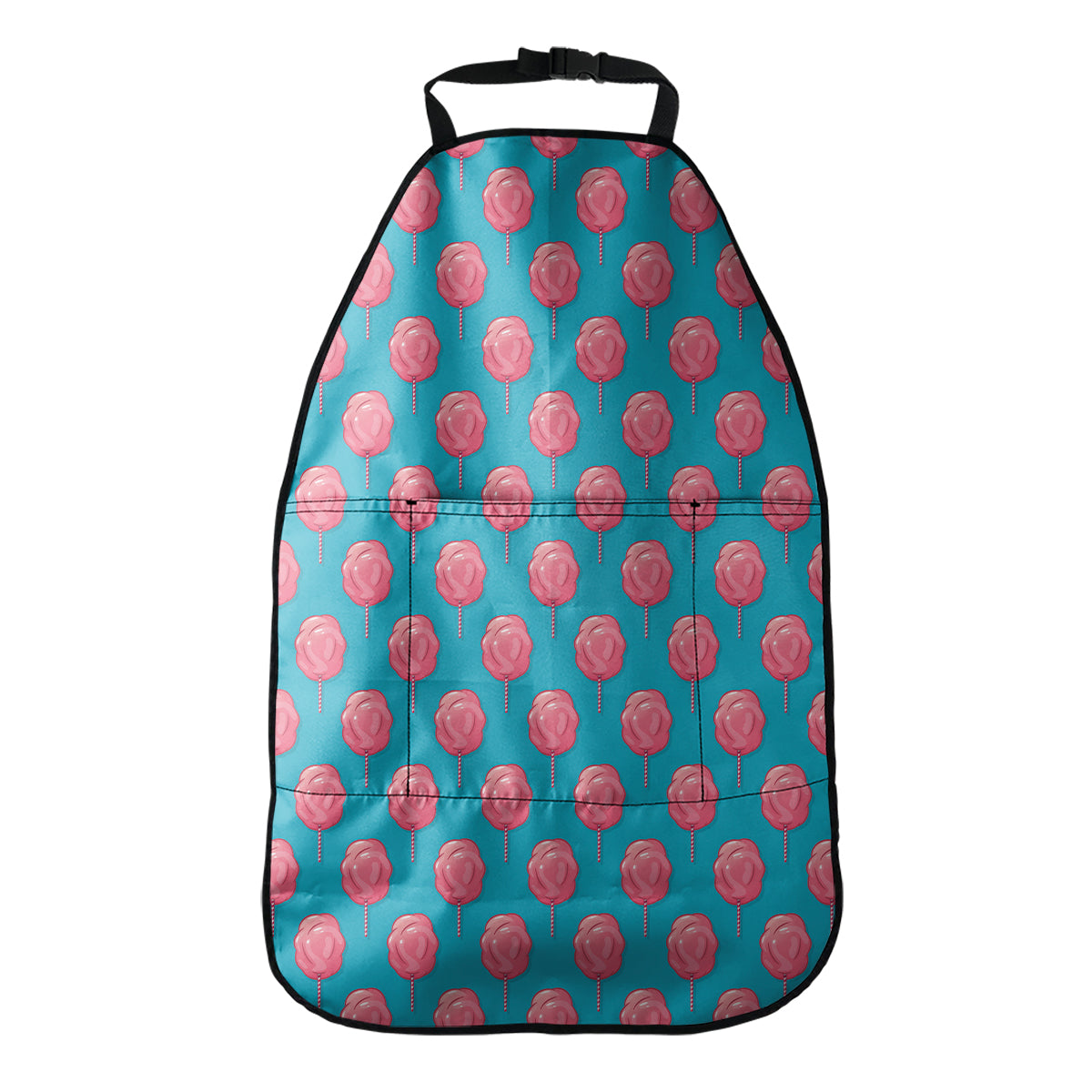 Pink And Blue Cotton Candy Pattern Print Car Seat Organizers