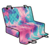 Pink And Teal Tie Dye Print Pet Car Back Seat Cover