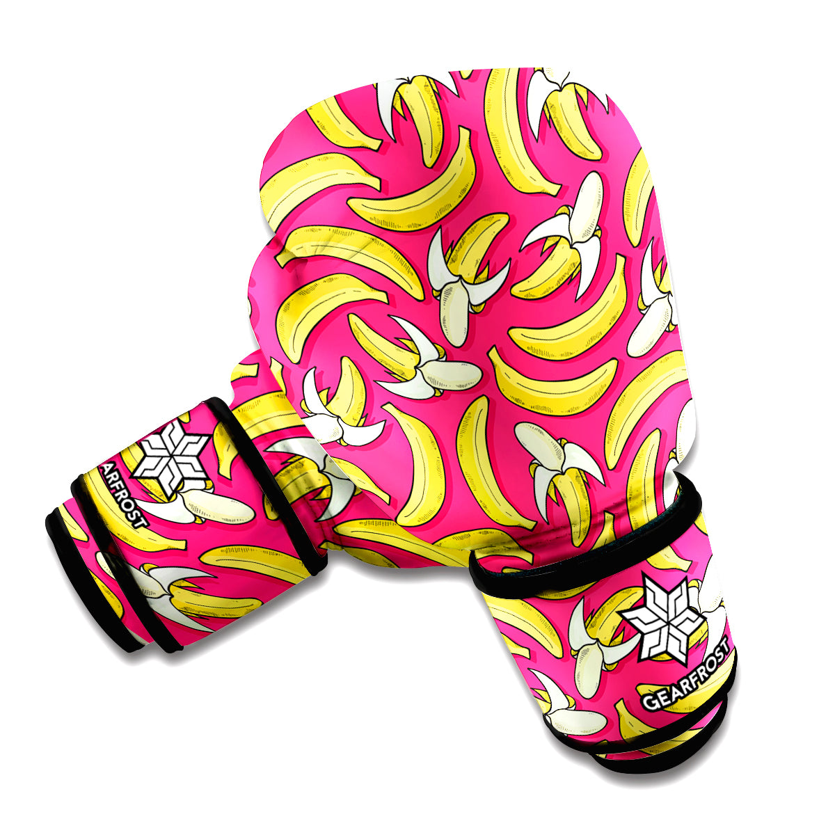 Pineapple Aloha White Print Pattern Boxing Gloves