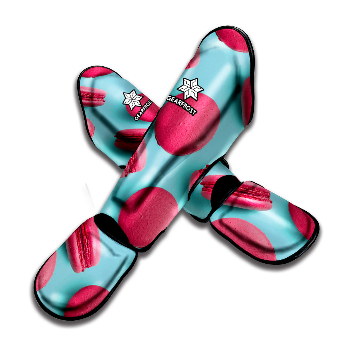 Pink Macarons Print Muay Thai Shin Guard
