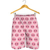 Pink Pig Nose Pattern Print Men's Shorts